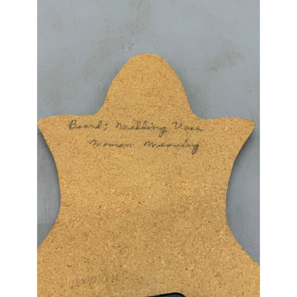 Handcrafted Southwestern Sand Art Wall Clock brown rug maker not tested 12" READ - Picture 8 of 12